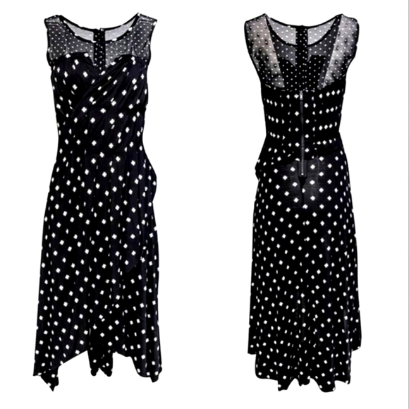 Marc by Marc Jacobs black silk blend beaded wrap maxi dress *flawed* size small - Picture 3 of 8